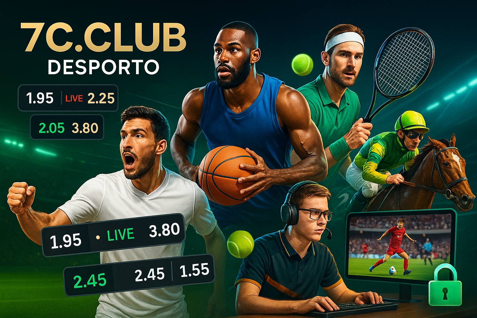 Aposte em apostas esportivas no cassino online 7C.CLUB