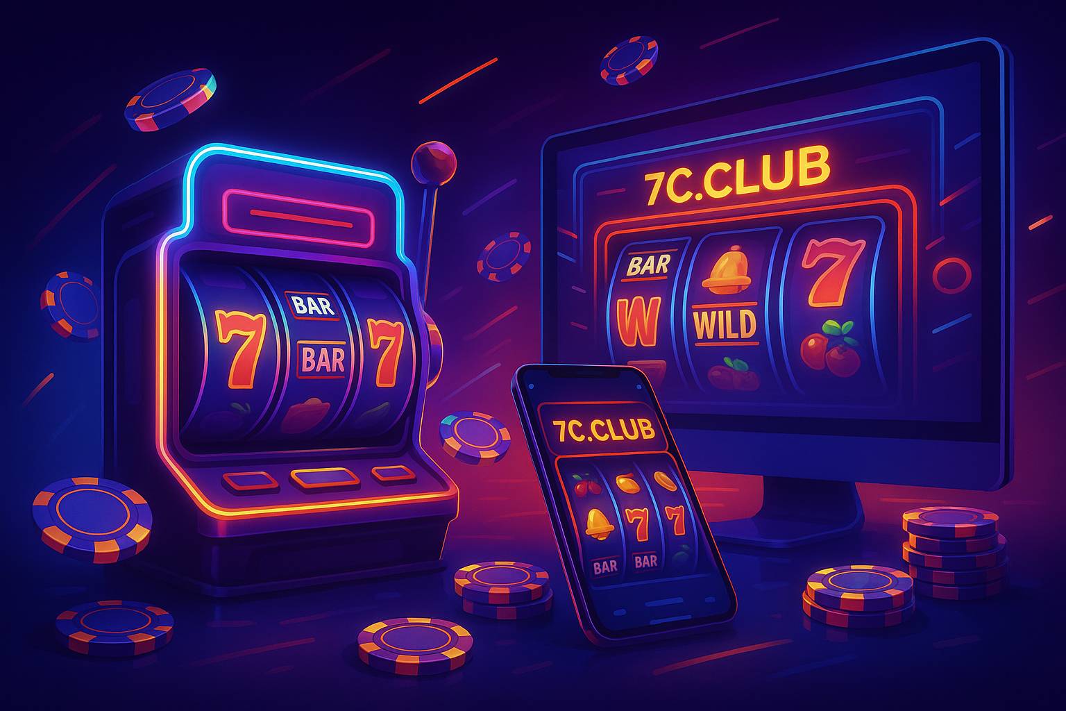 Explore o mundo das slot machines no 7C.CLUB Casino
